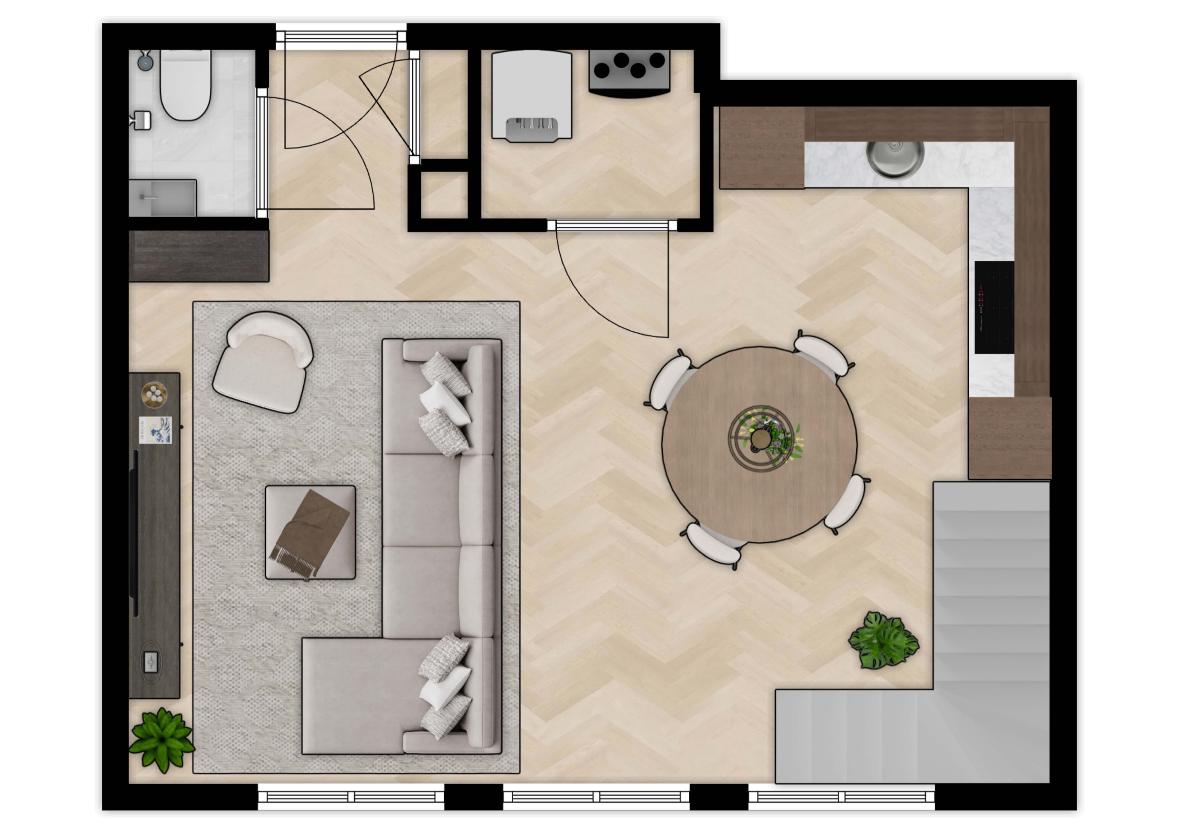 Plattegrond begane grond A2