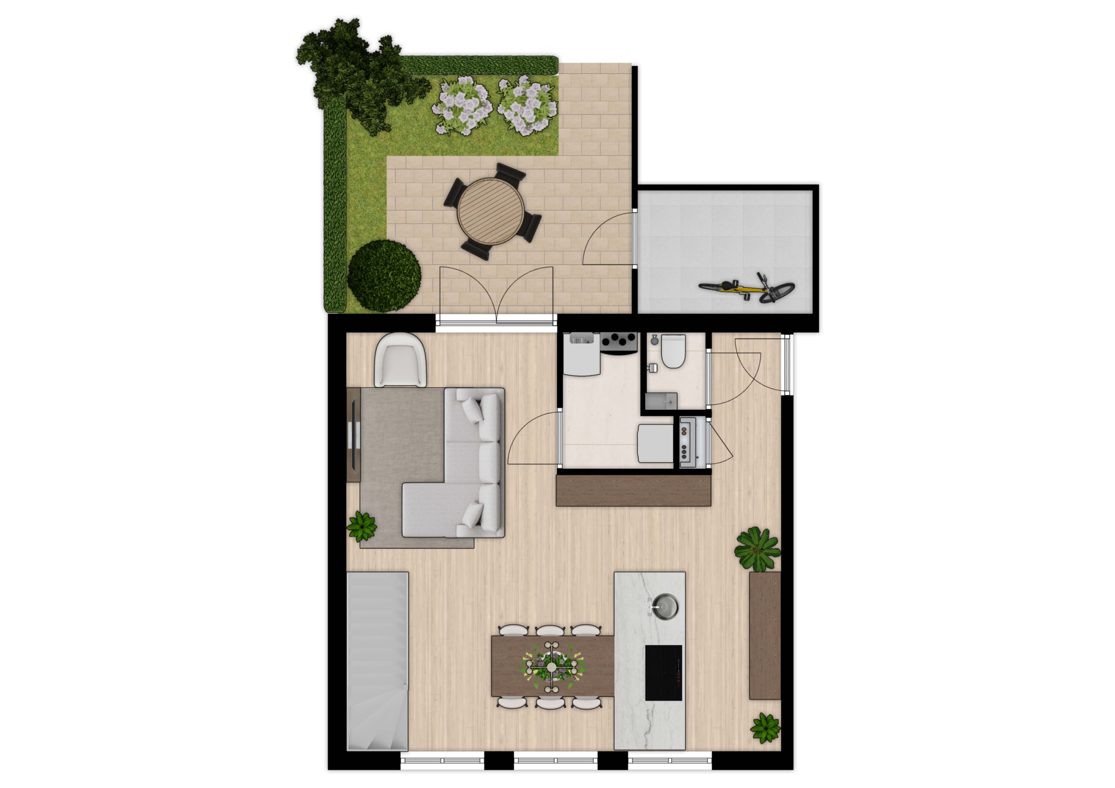 Plattegrond begane grond A3