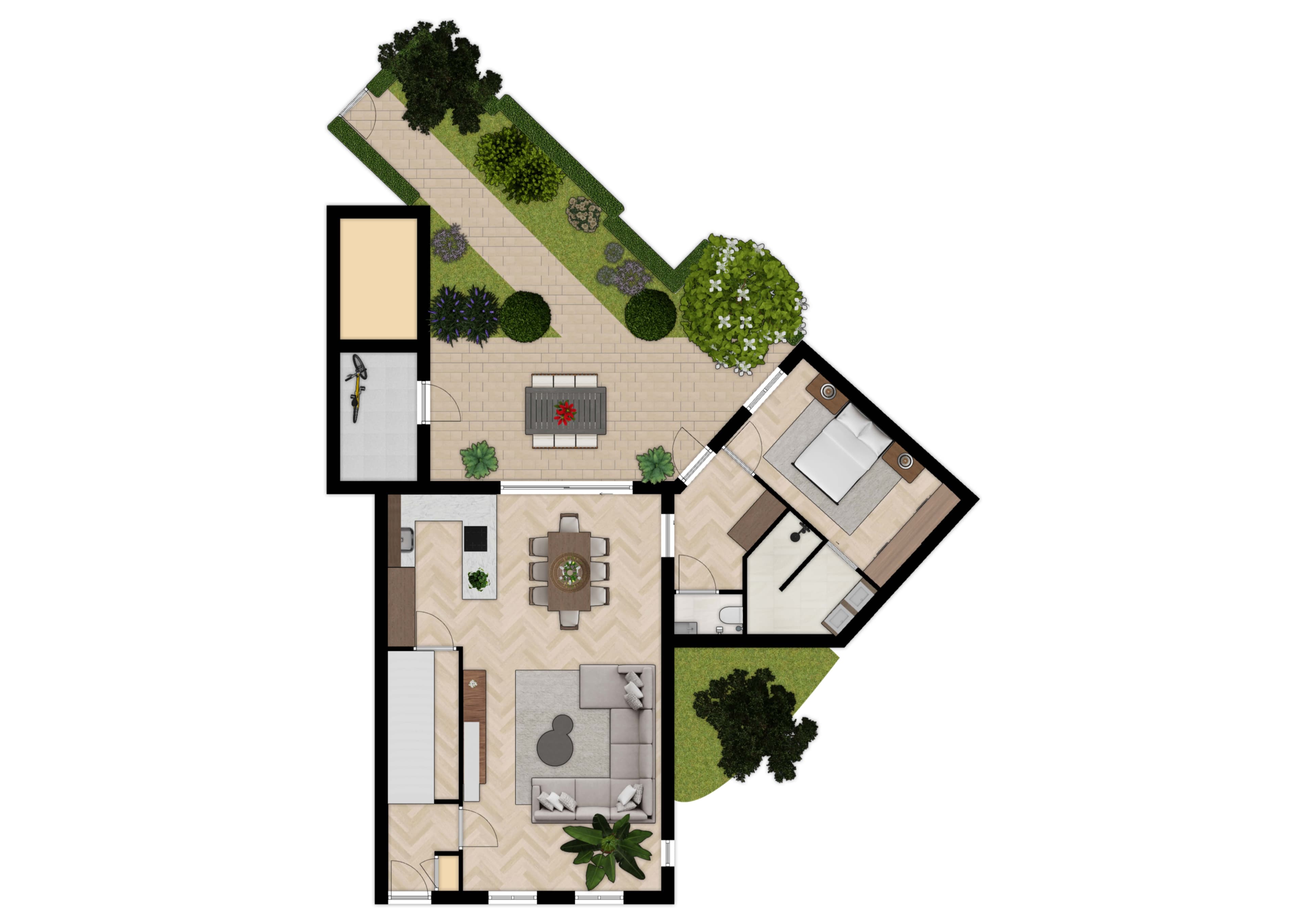 Plattegrond begane grond B1